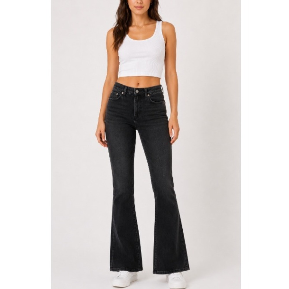 Banana Republic Women's Black Wash Mid-Rise Bootcut Jeans Size 29 NWT